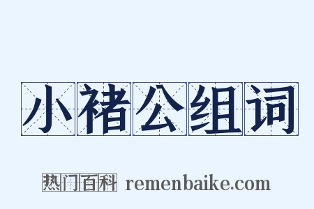 小褚公组词是什么意思的图片